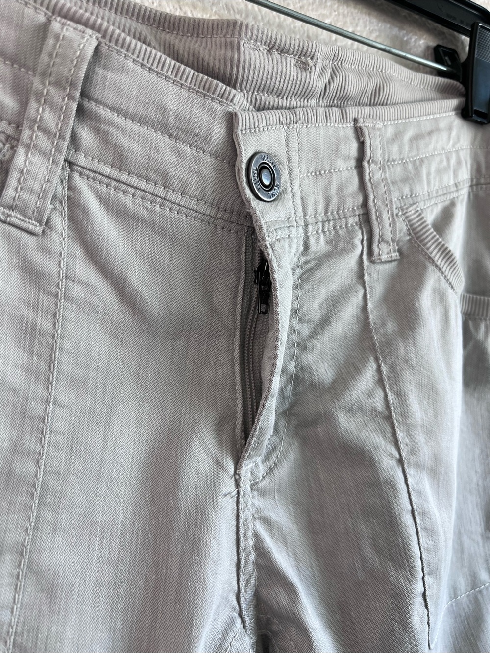 Kuhl Women's Cabo Pants Lightweight Cotton Blend LT Grey Hiking Outdoor Casual - Picture 3 of 12